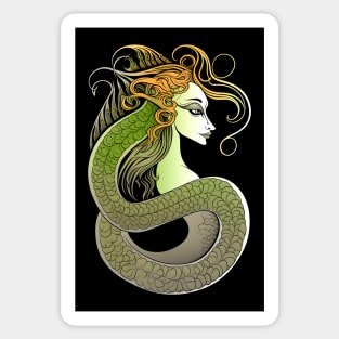 Celtic Serpent Woman Sticker